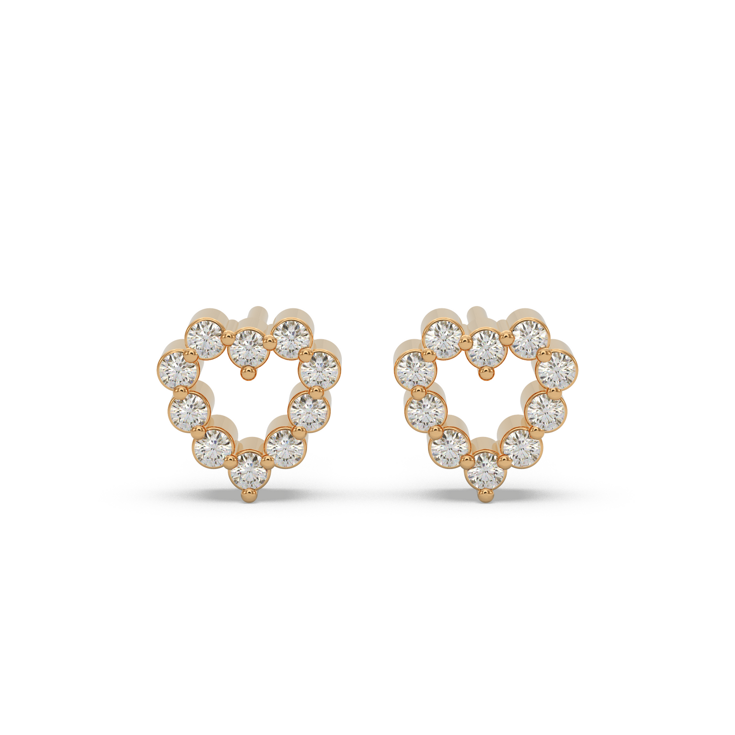 Love Heart Diamond Earring