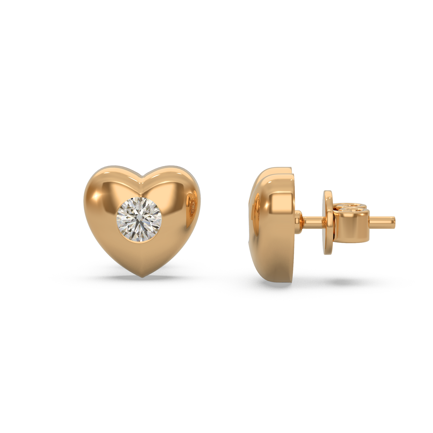 Luxury Heart Diamond Earring