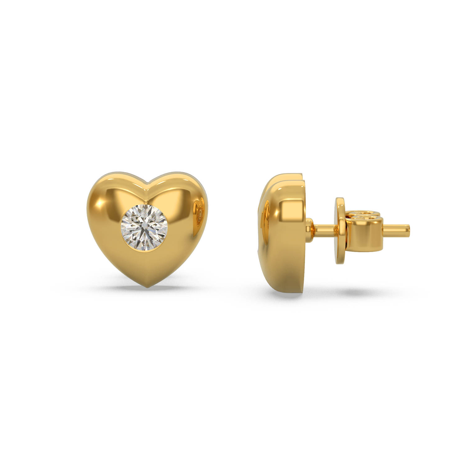 Luxury Heart Diamond Earring