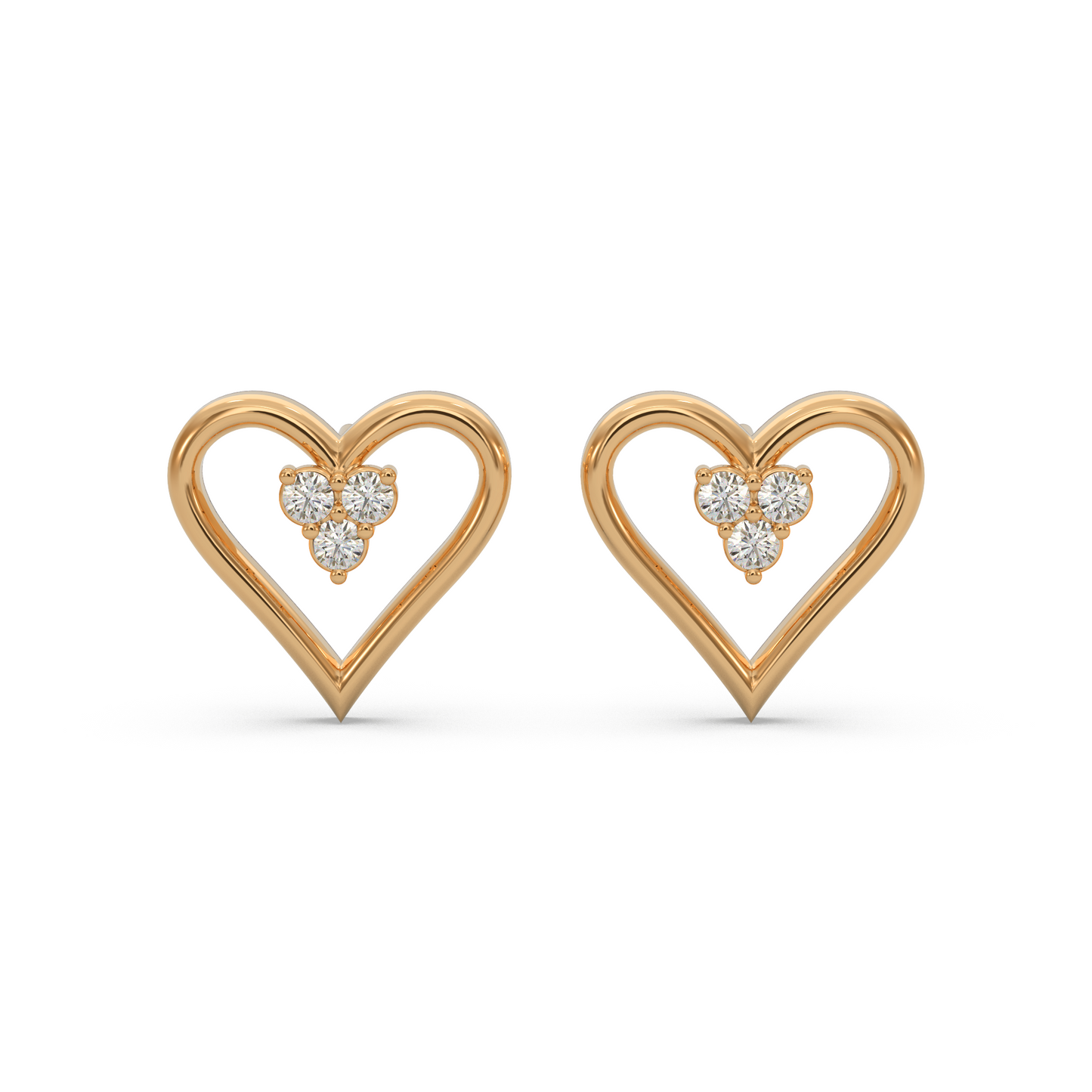Love Symbol Heart Diamond Earring