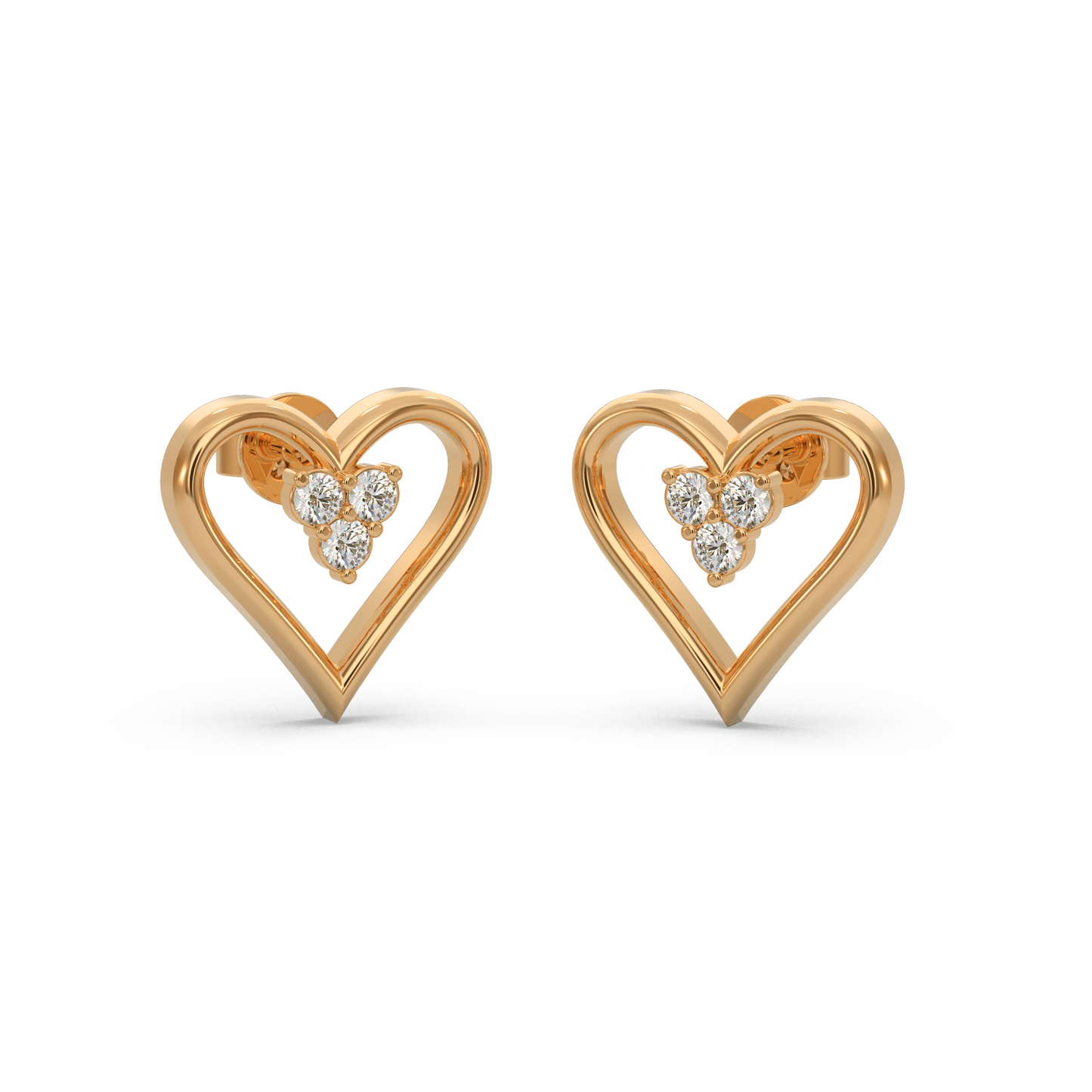 Love Symbol Heart Diamond Earring