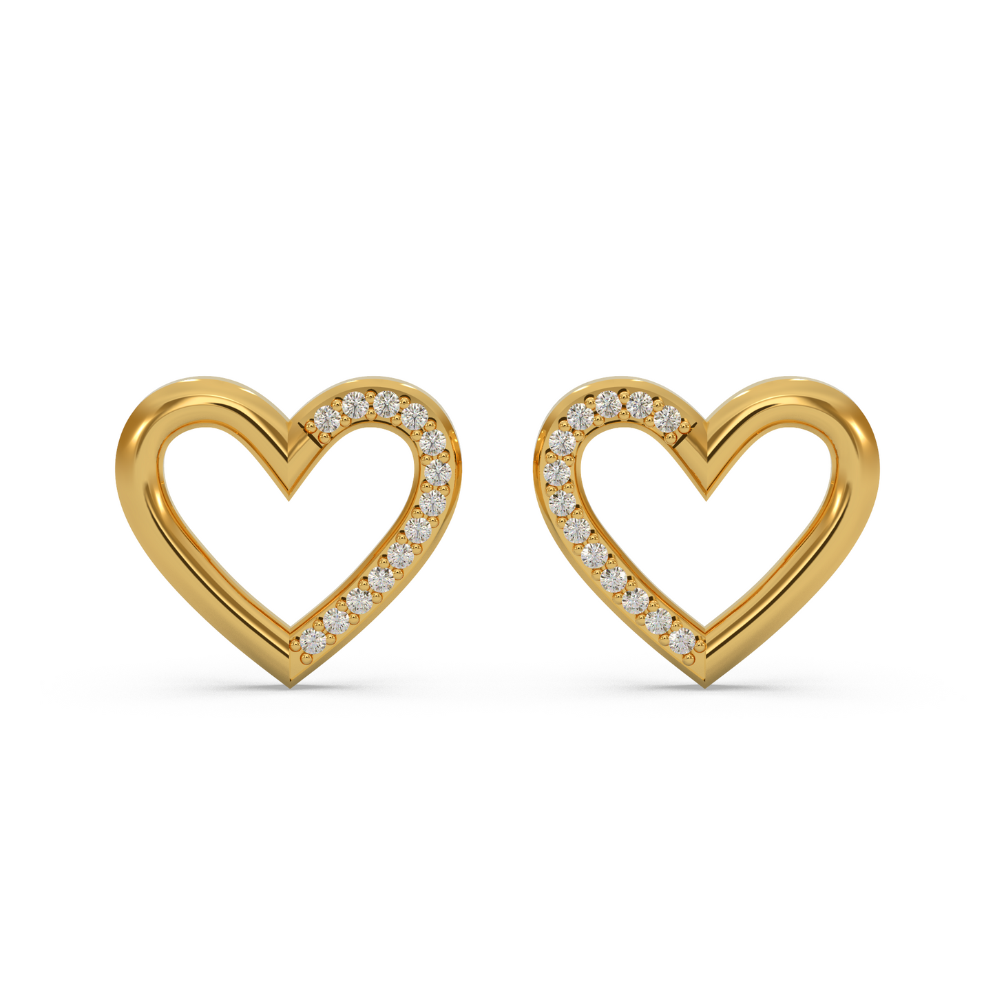 Valentine’s Day Heart Diamond Earring