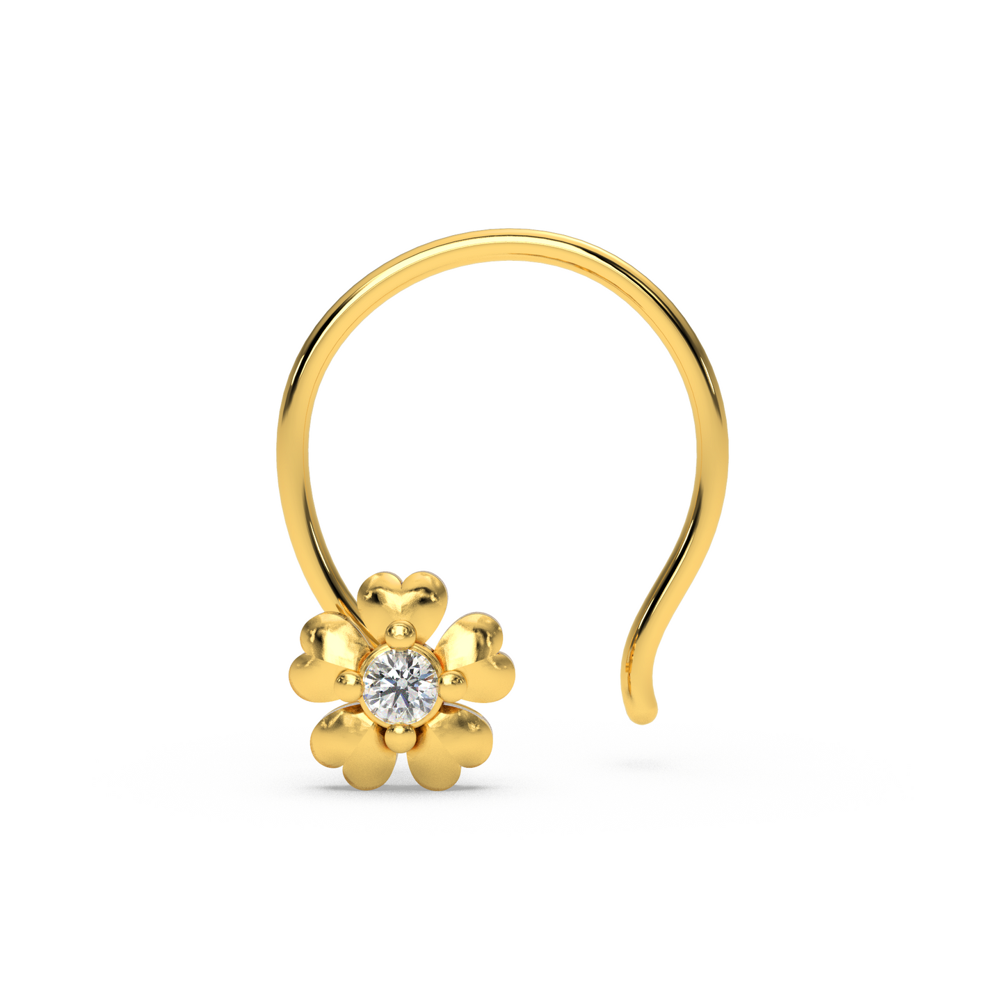 Radiant Rose Nose Pin