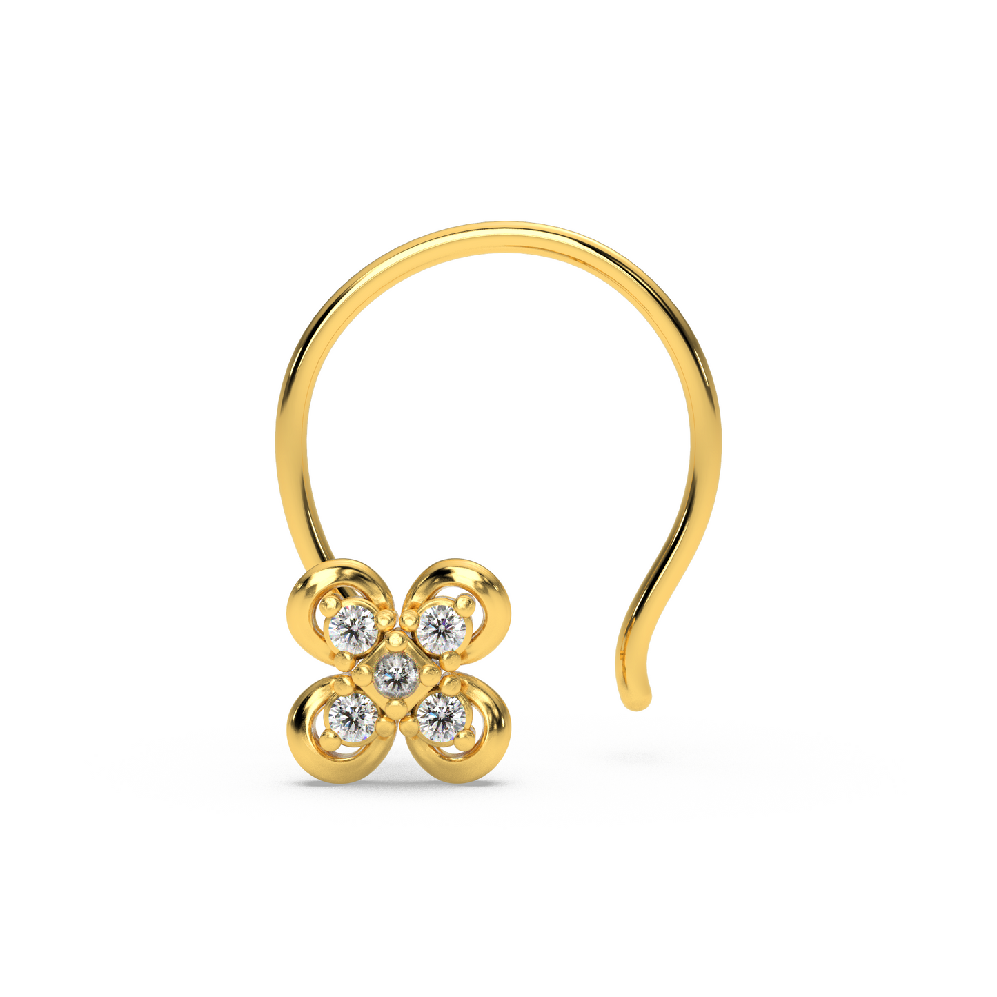 Gleaming Grace Nose Pin