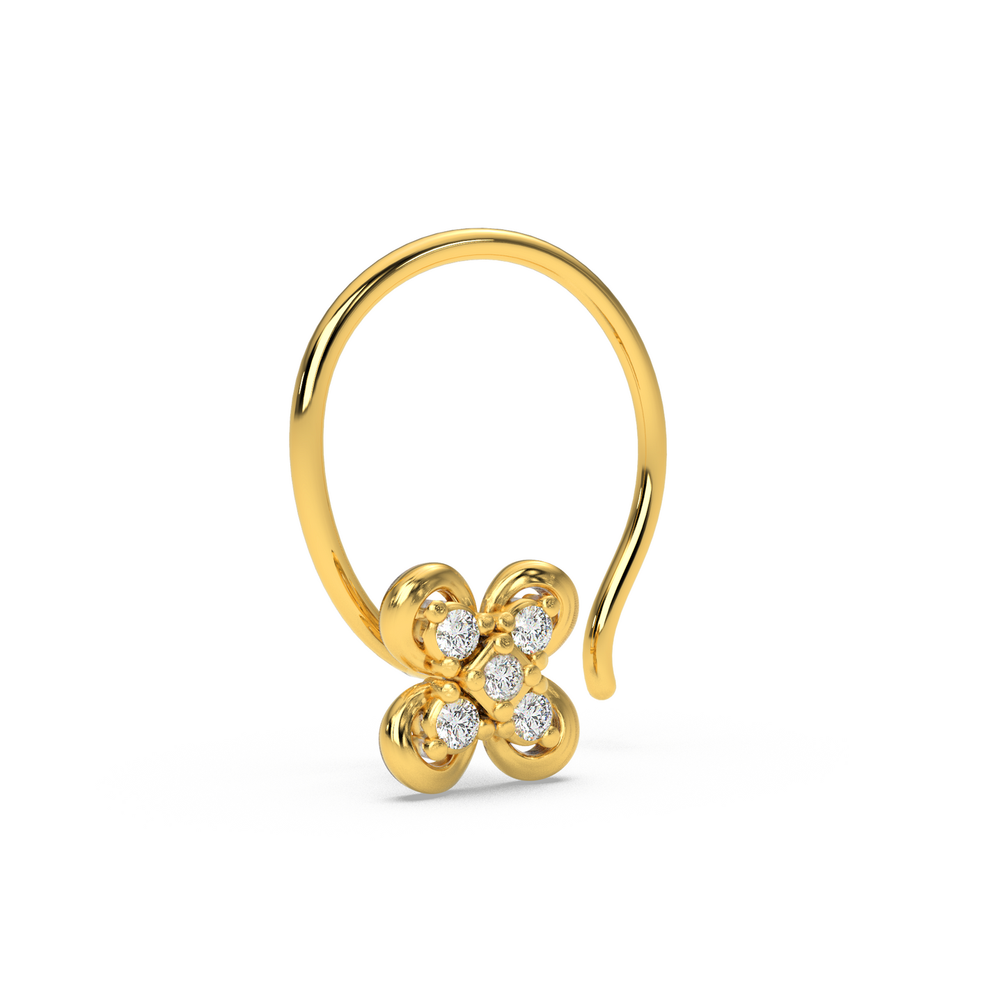 Gleaming Grace Nose Pin