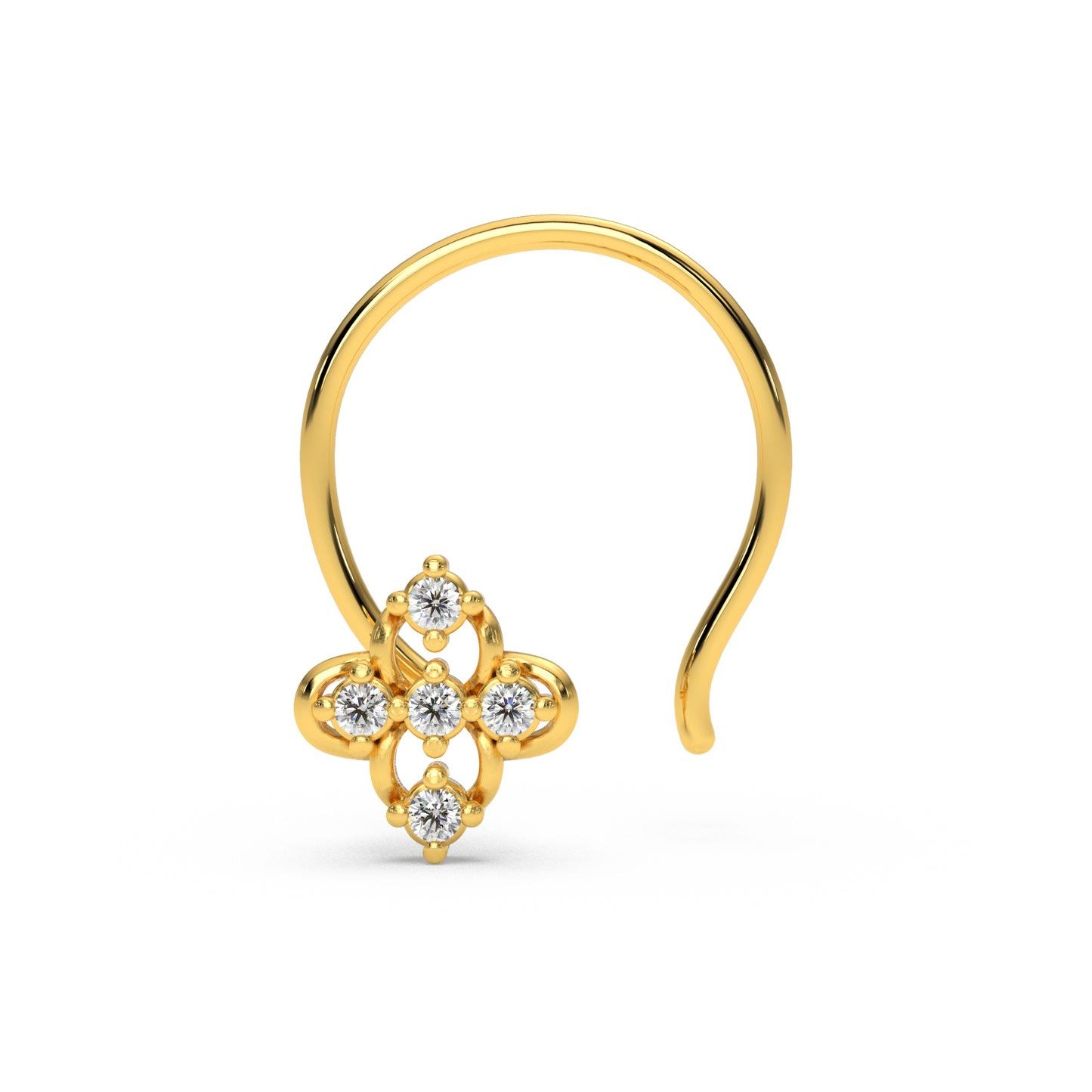 Crystal Cascade Nose Pin
