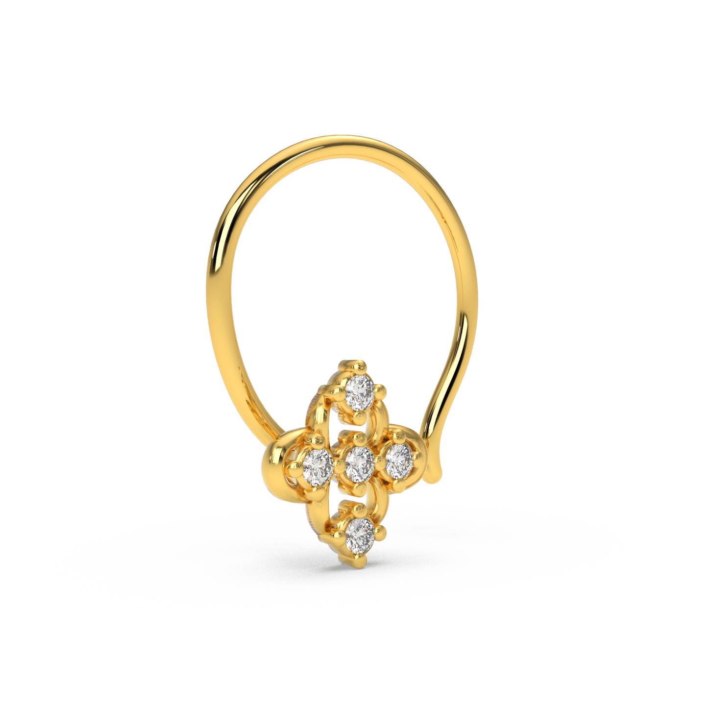 Crystal Cascade Nose Pin