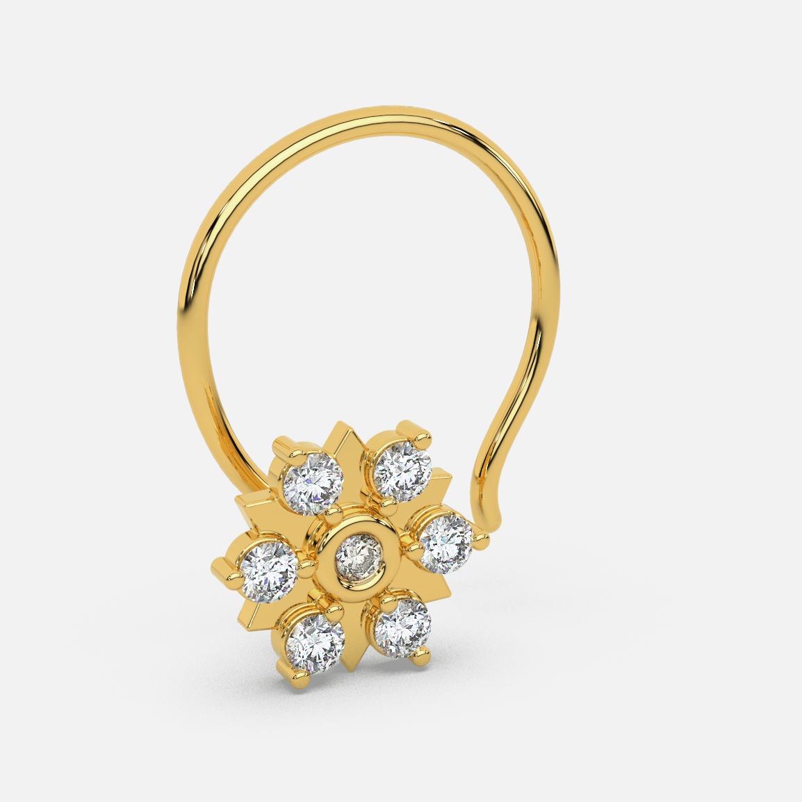 Sparkle Drop Nose Pin