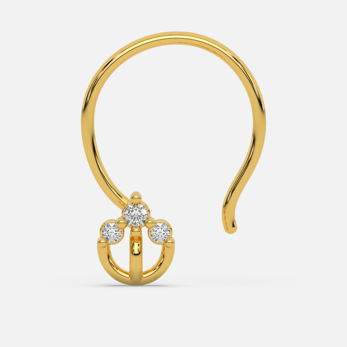 Diamond Dewdrop Nose Pin