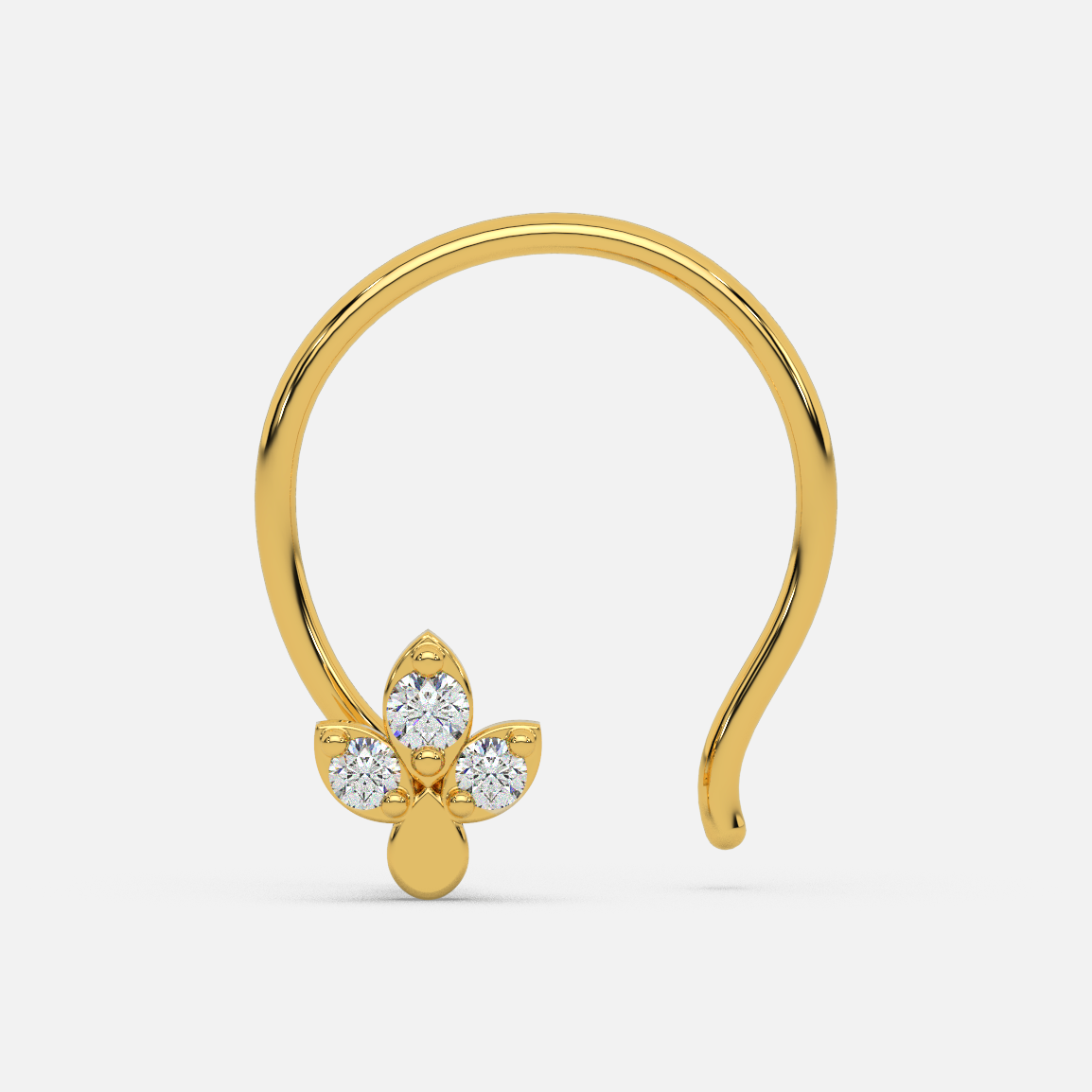 Luminous Lotus Nose Pin