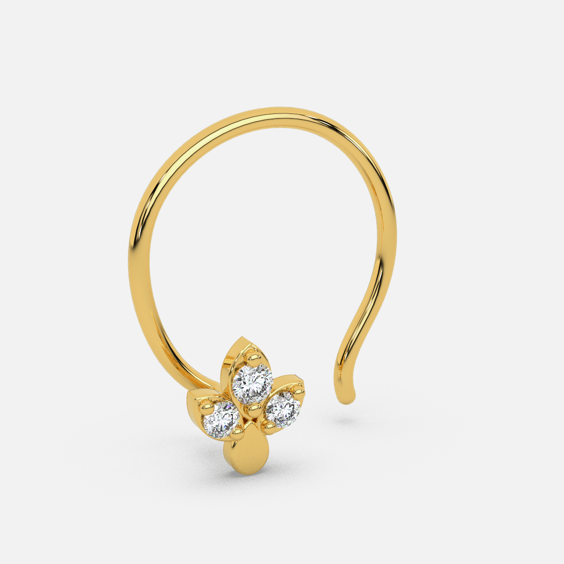 Luminous Lotus Nose Pin