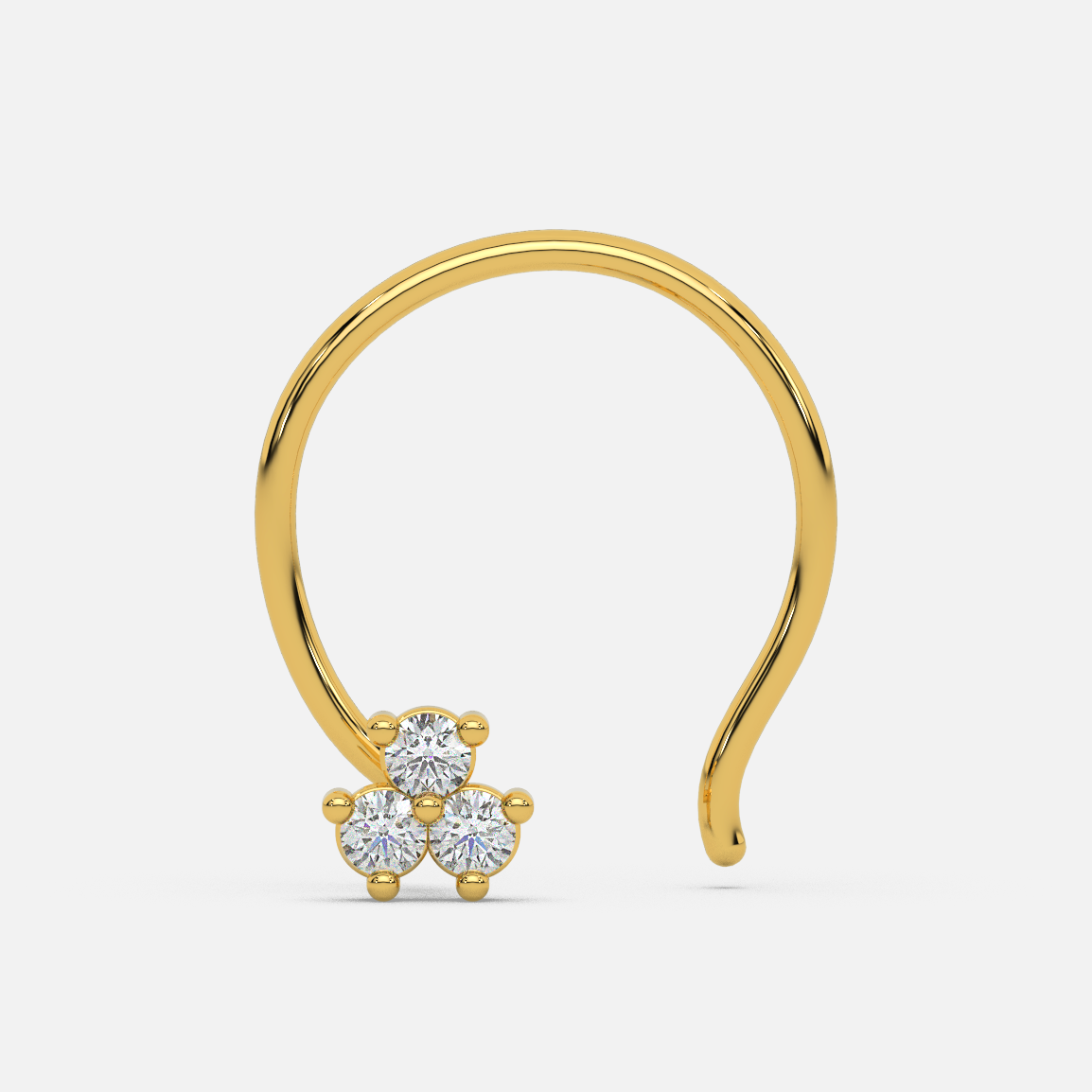 Sunburst Sparkle Nose Pin