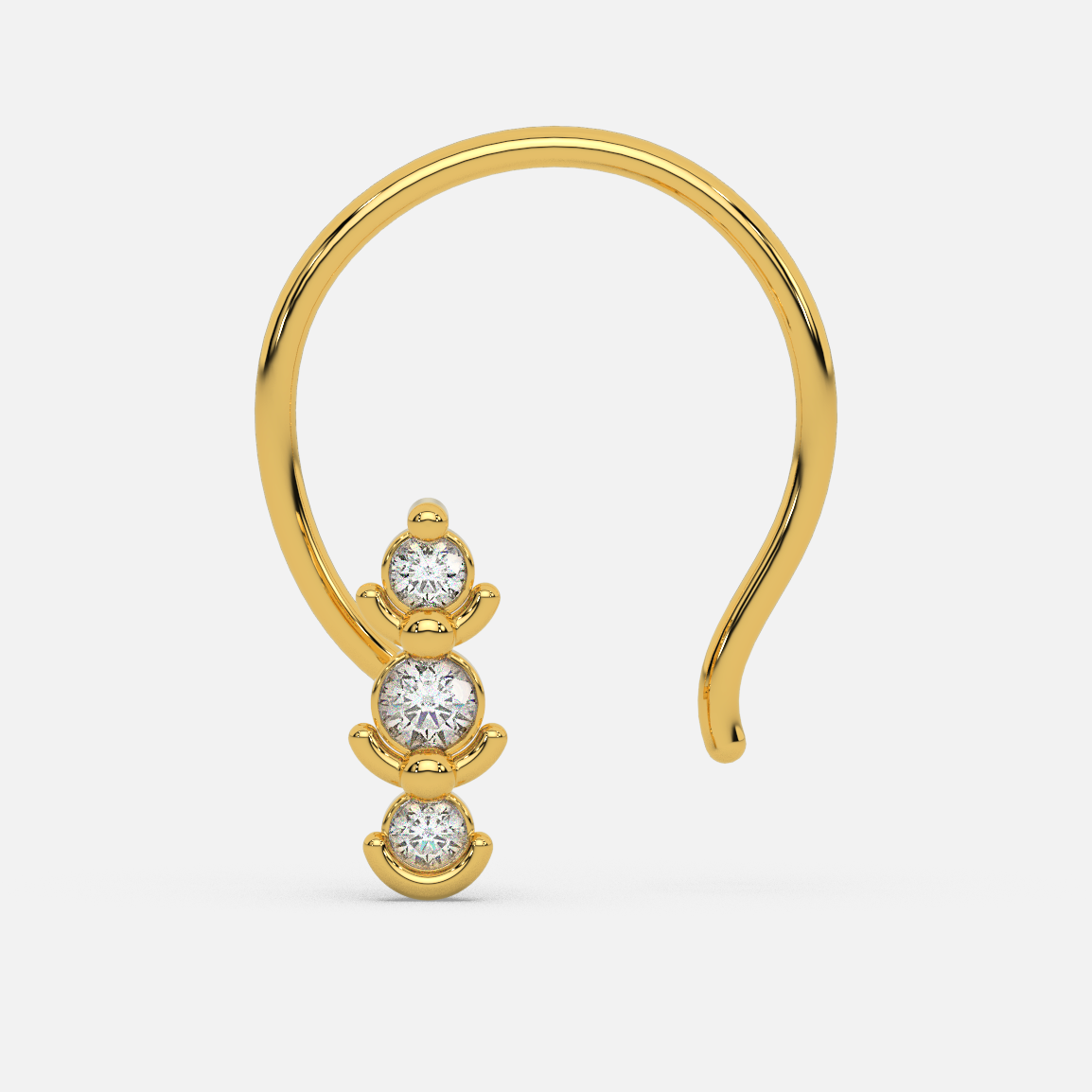 Dazzling Diamond Nose Pin
