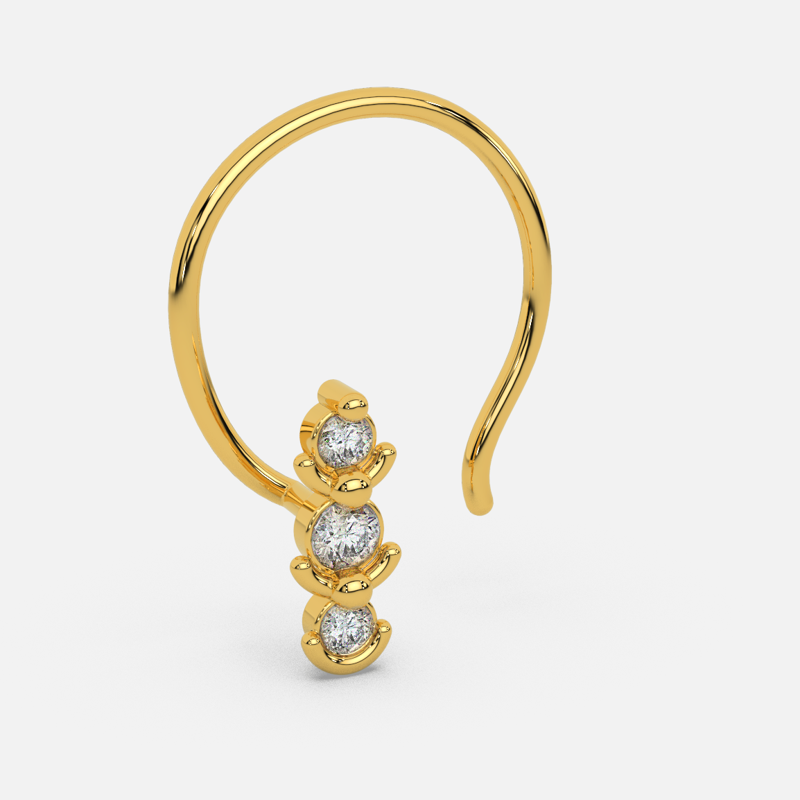 Dazzling Diamond Nose Pin
