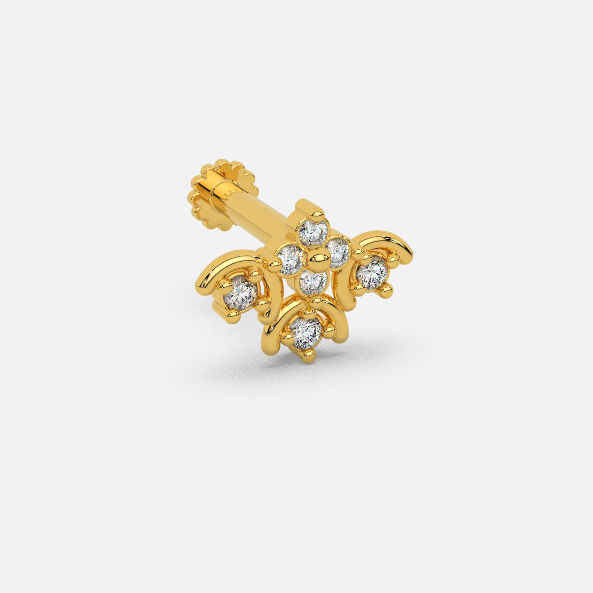 Dazzling Dawnlight Nose Pin