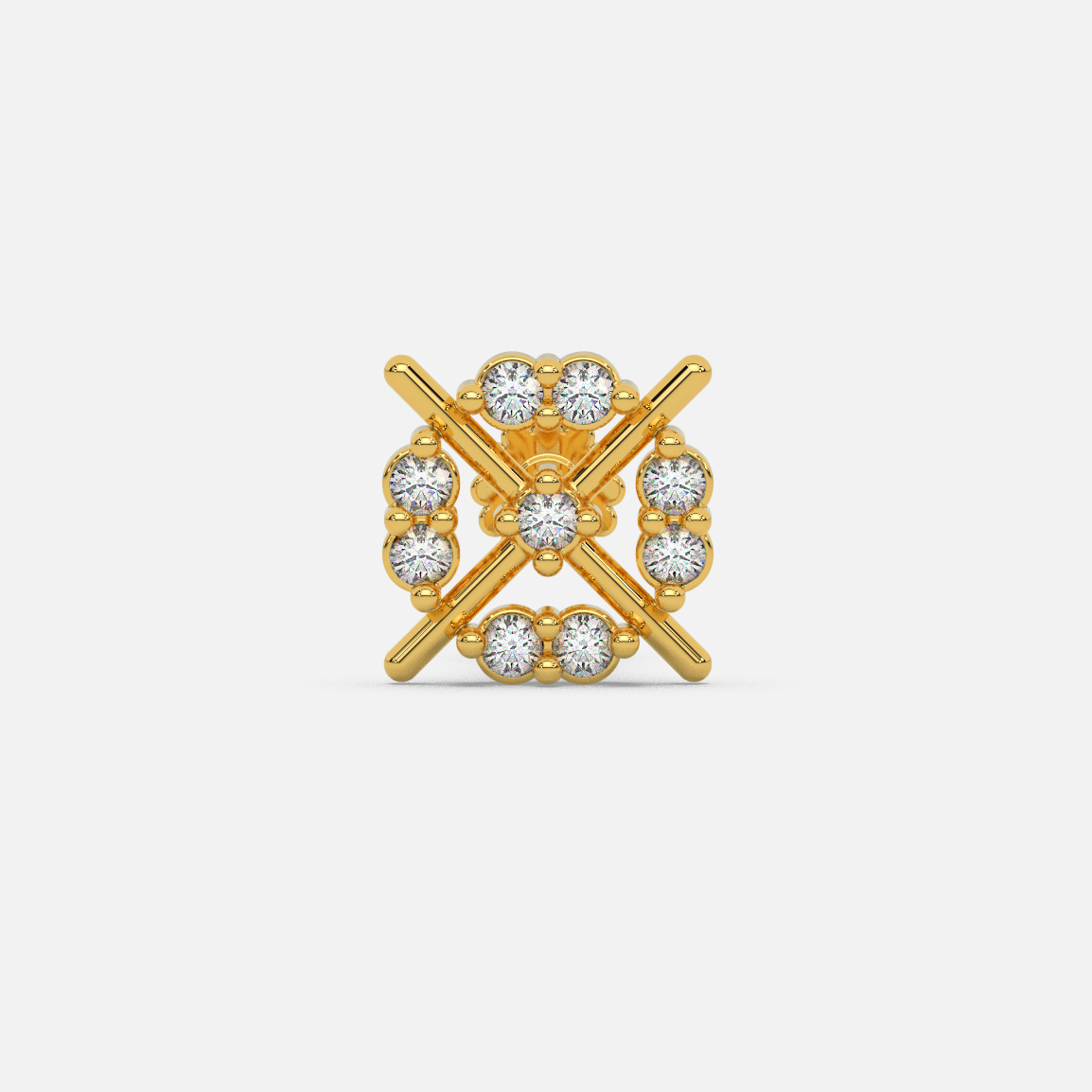 Radiant Ruby Nose Pin