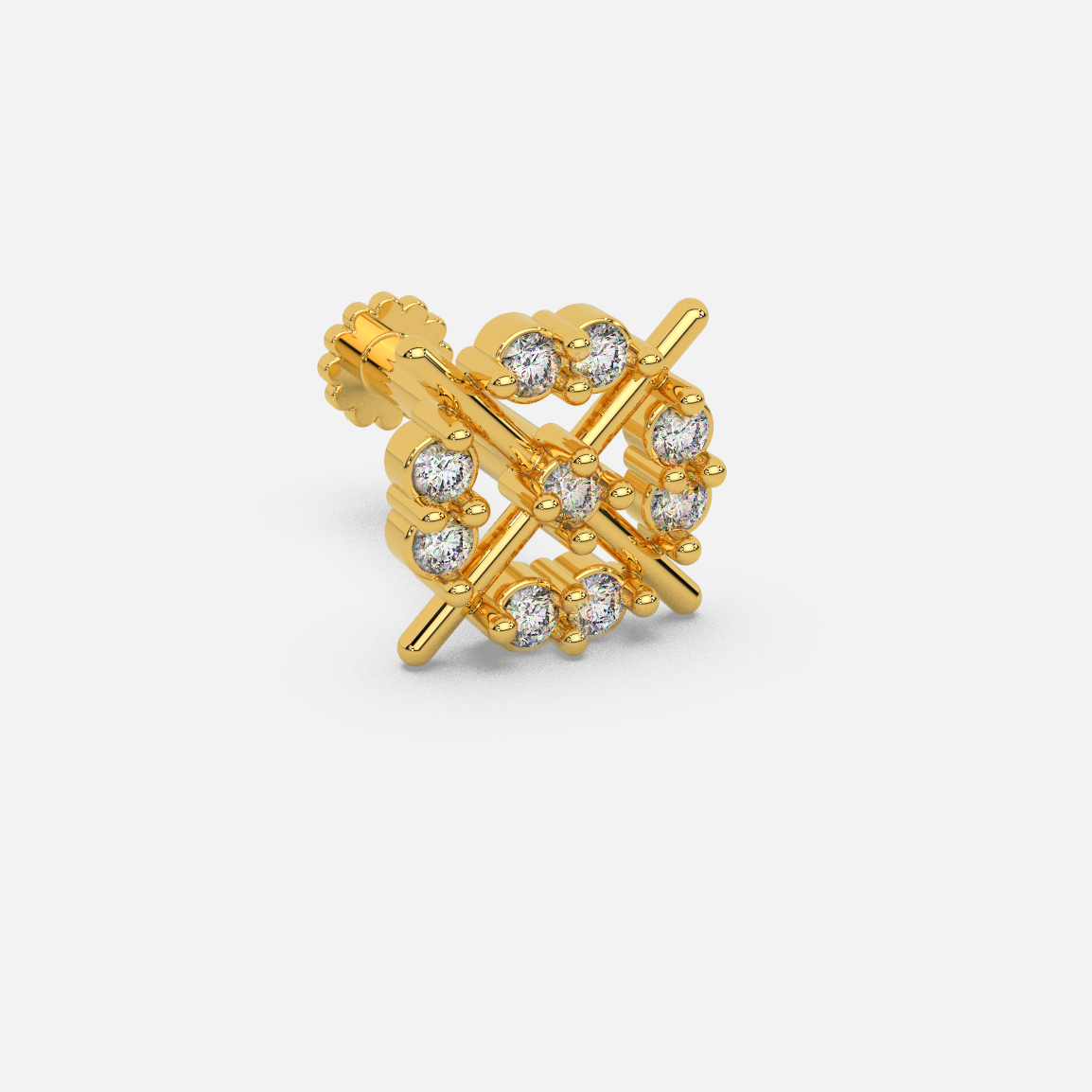 Radiant Ruby Nose Pin