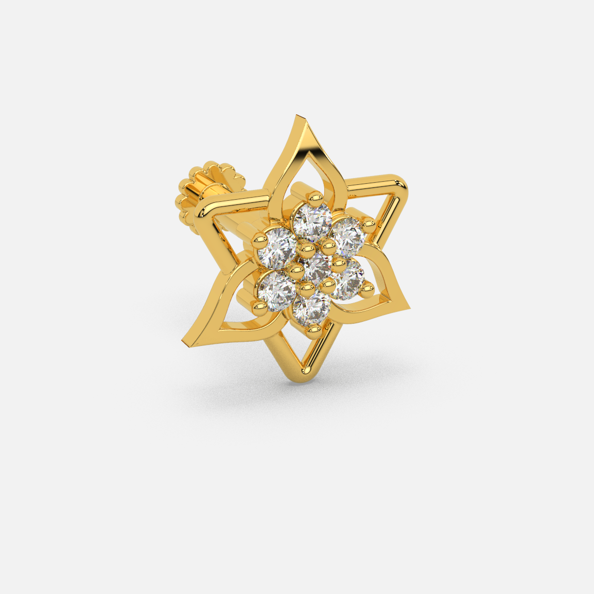 Celestial Sapphire Nose Pin
