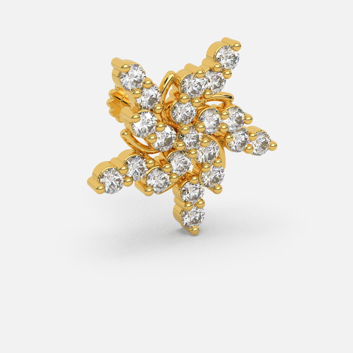 Aurora Azure Nose Pin