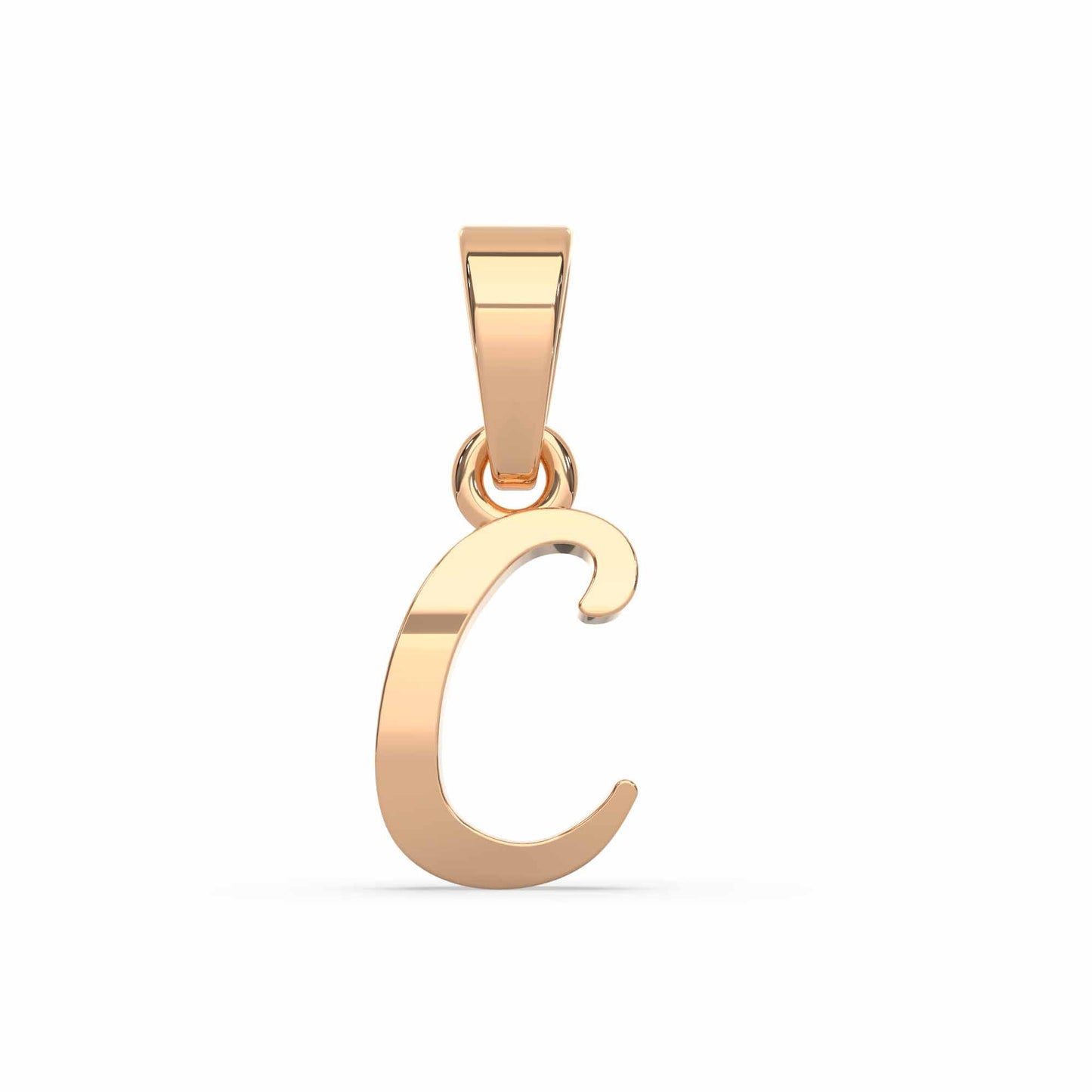 Alphabet C Gold Charm