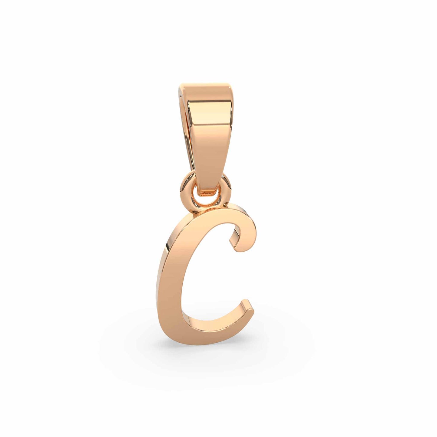 Alphabet C Gold Charm