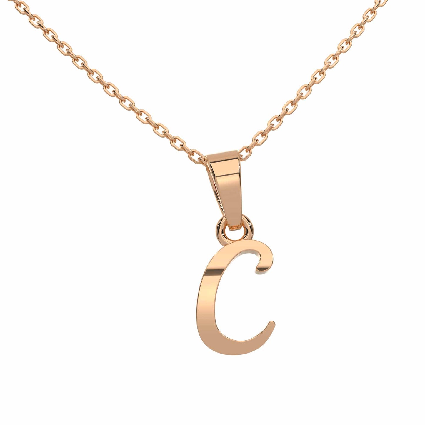 Alphabet C Gold Charm