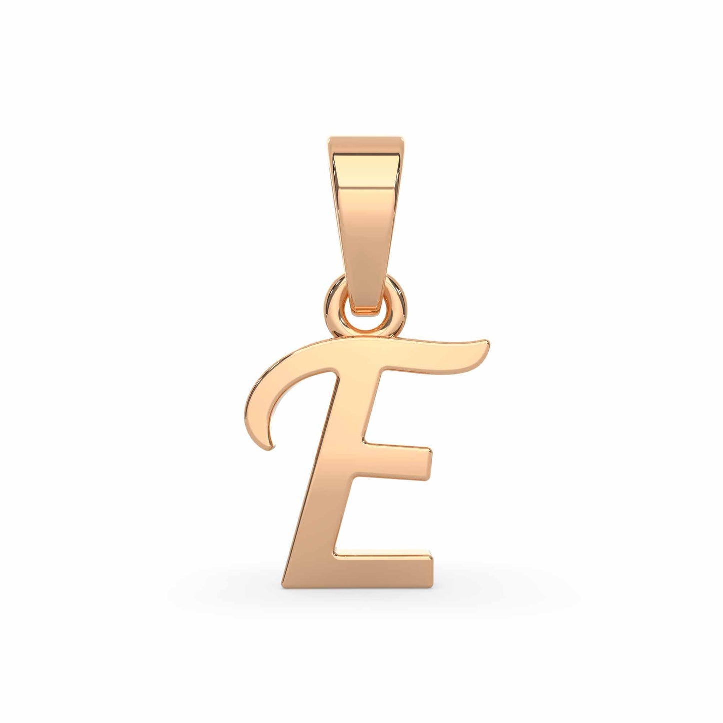 Alphabet E Gold Charm