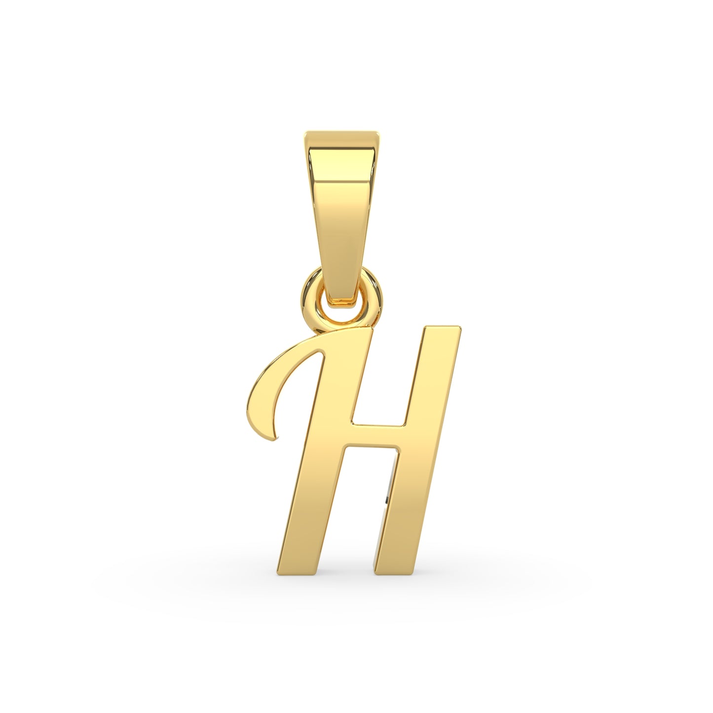 Alphabet H Gold Charm
