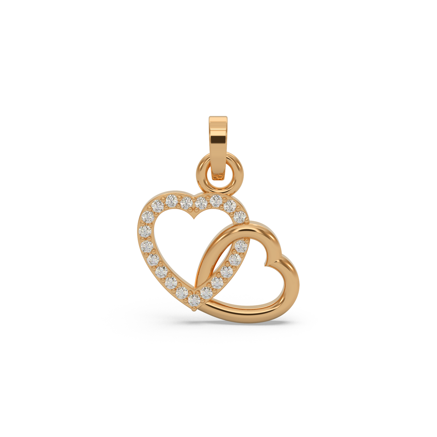 Infinity Heart Diamond Pendant