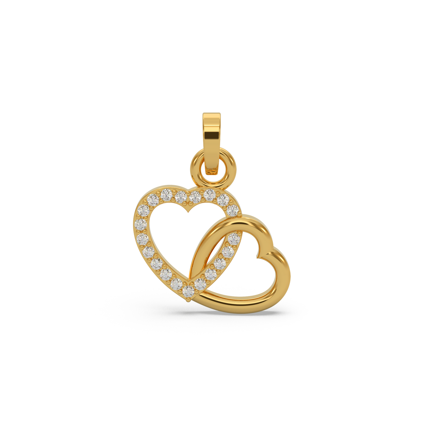 Infinity Heart Diamond Pendant