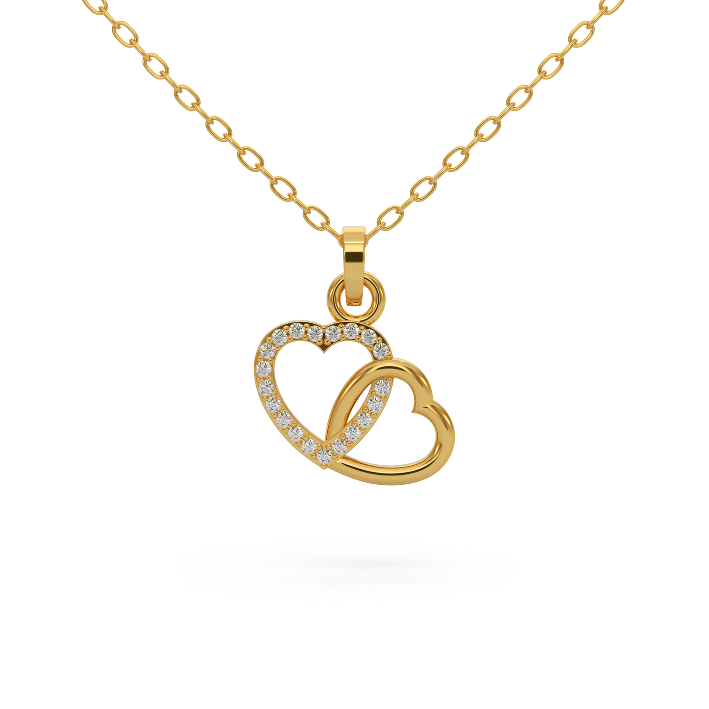 Infinity Heart Diamond Pendant