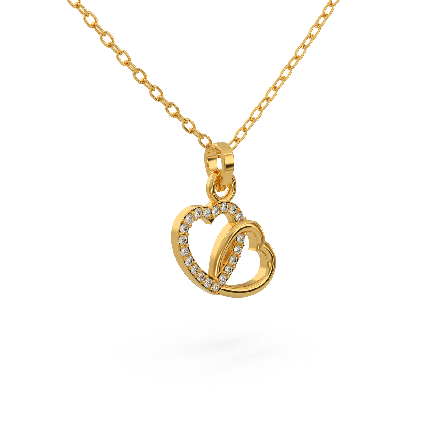 Infinity Heart Diamond Pendant