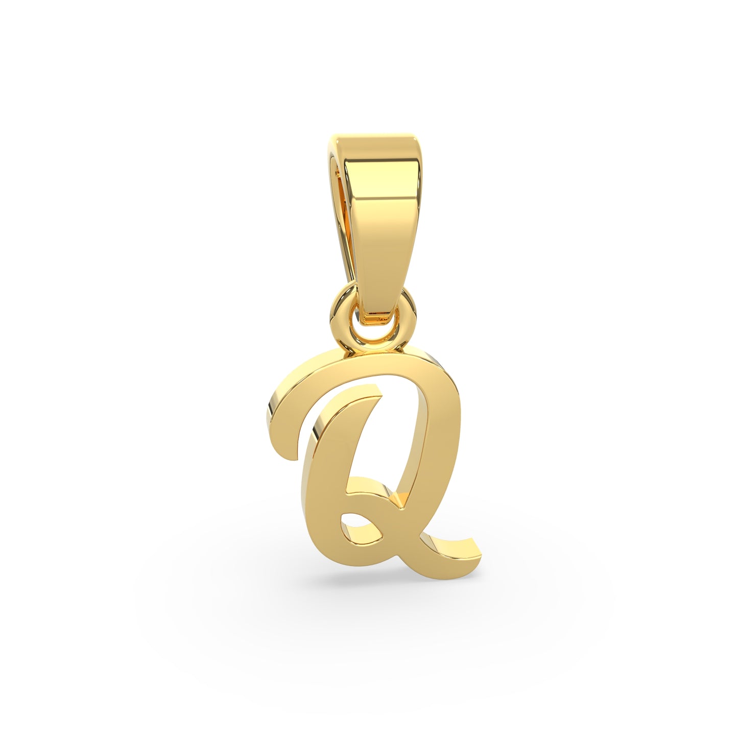 Alphabet Q Gold Charm