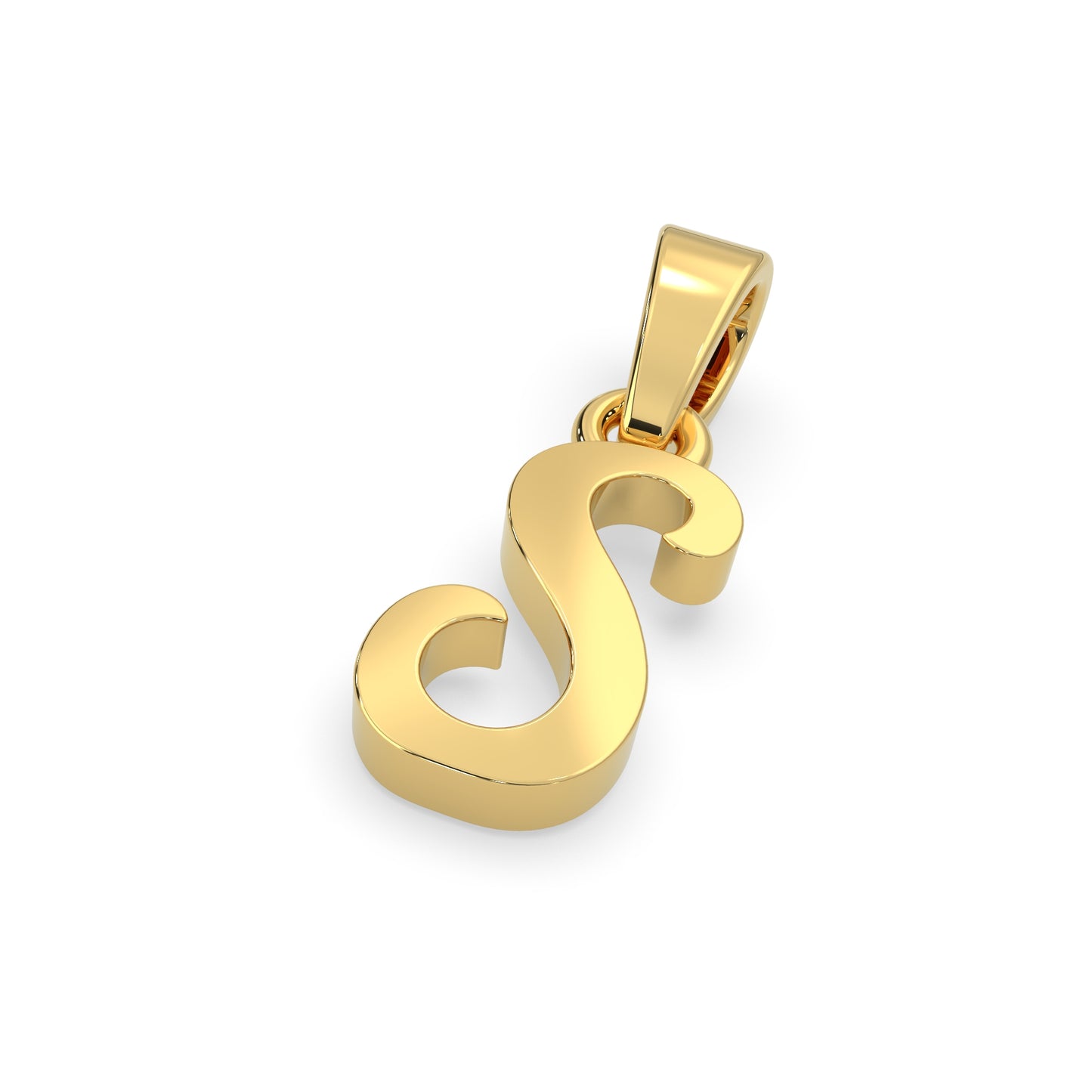 Alphabet S Gold Charm
