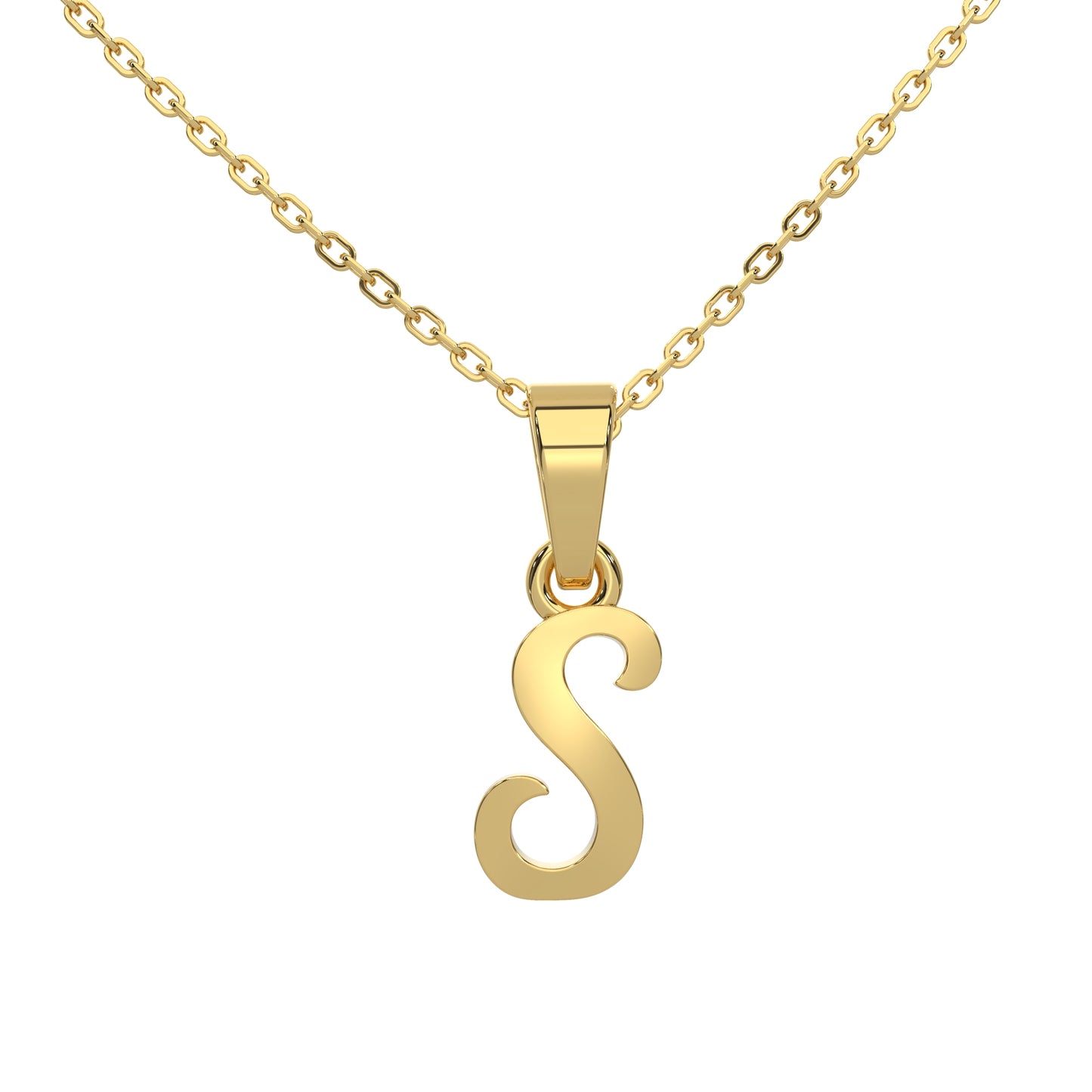Alphabet S Gold Charm