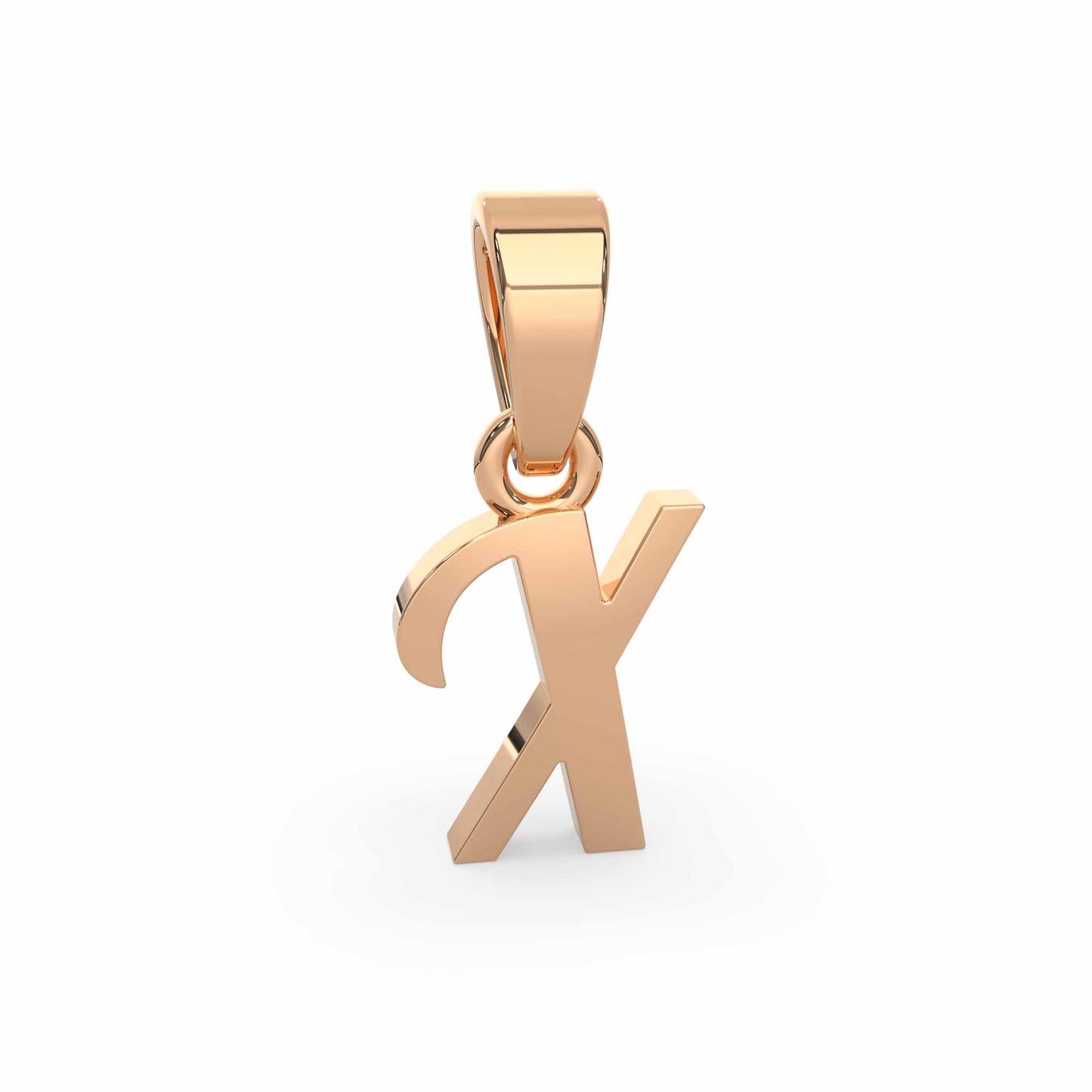 Alphabet X Gold Charm
