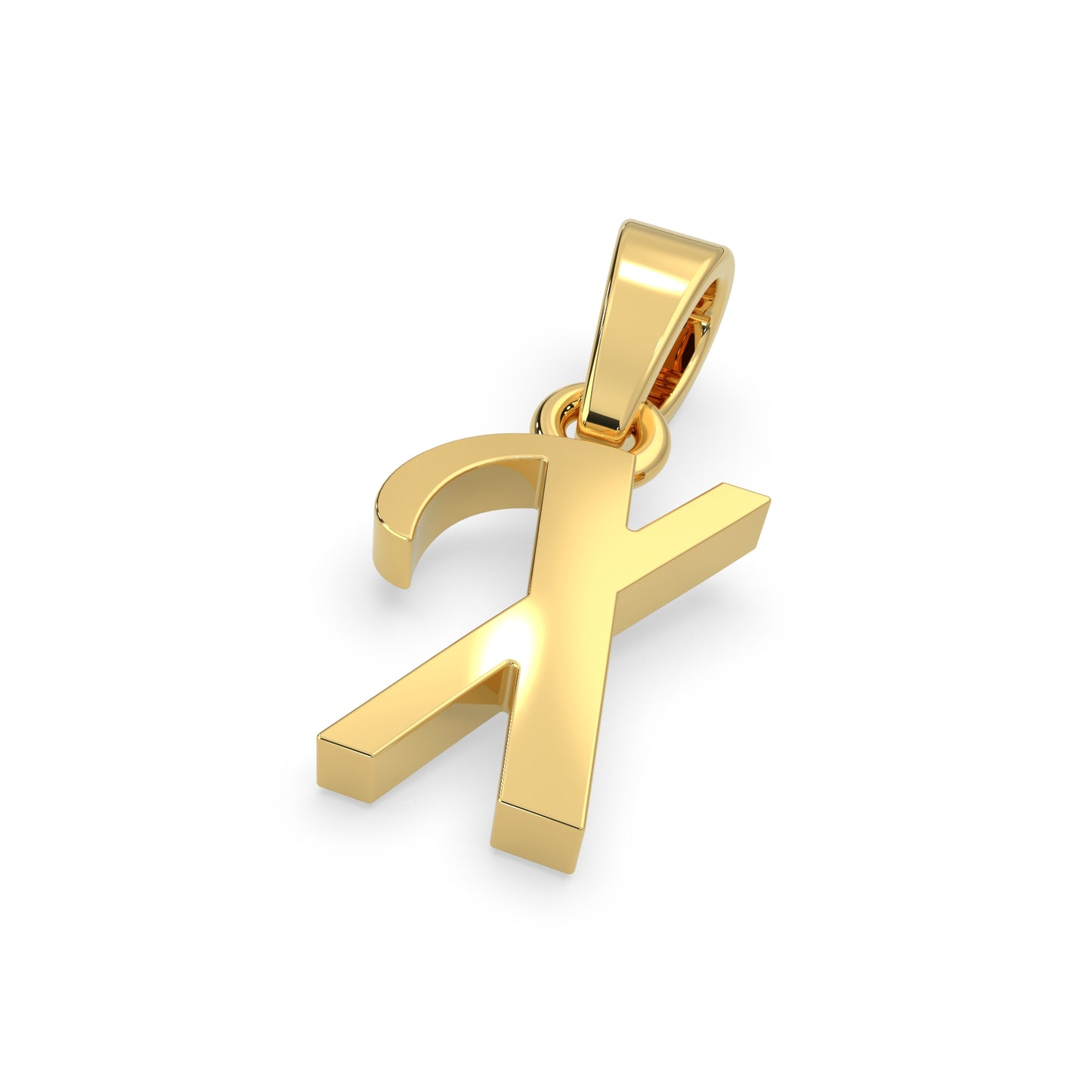 Alphabet X Gold Charm
