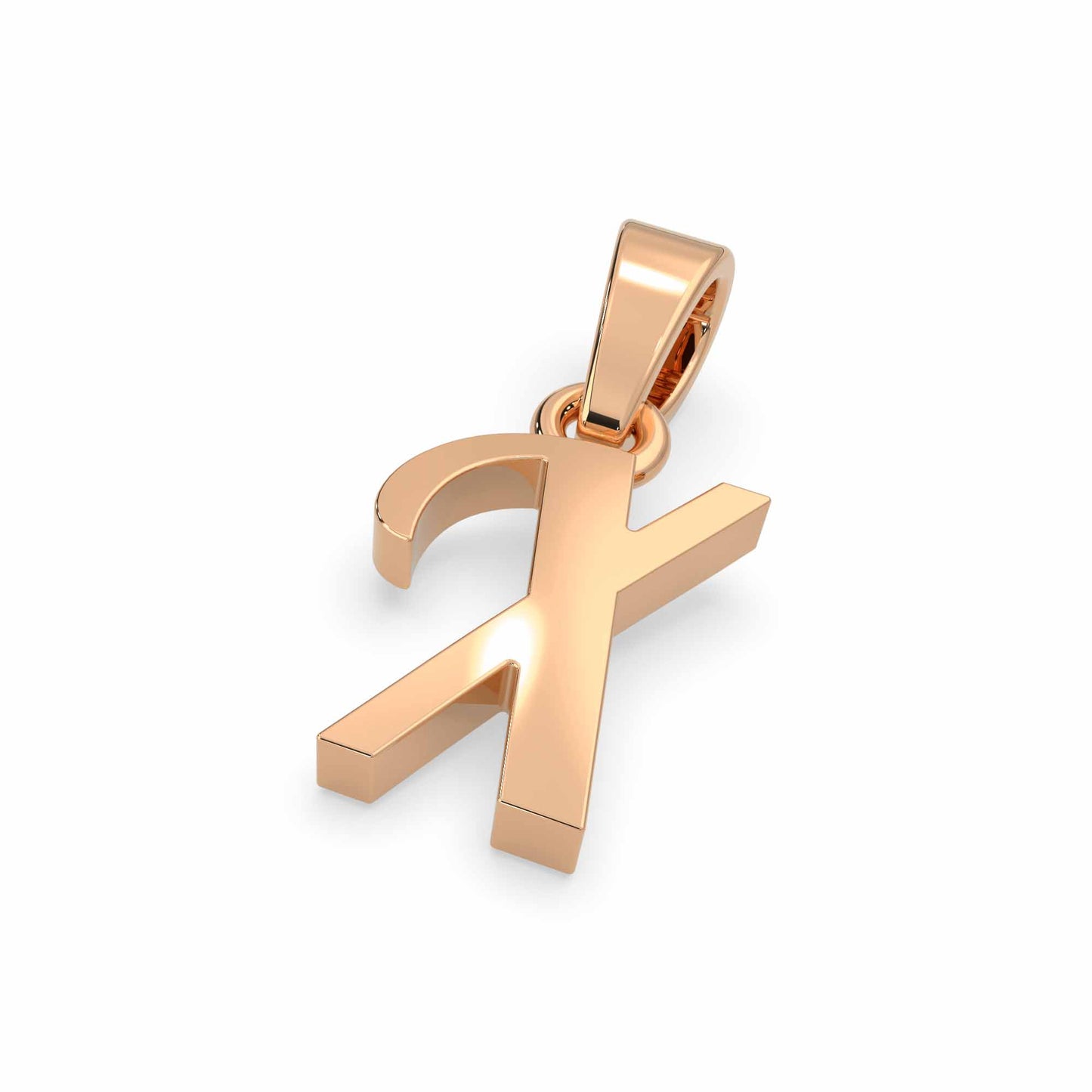 Alphabet X Gold Charm