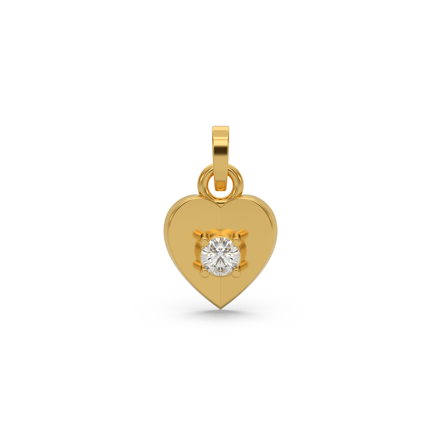 Designer Heart Diamond Pendant