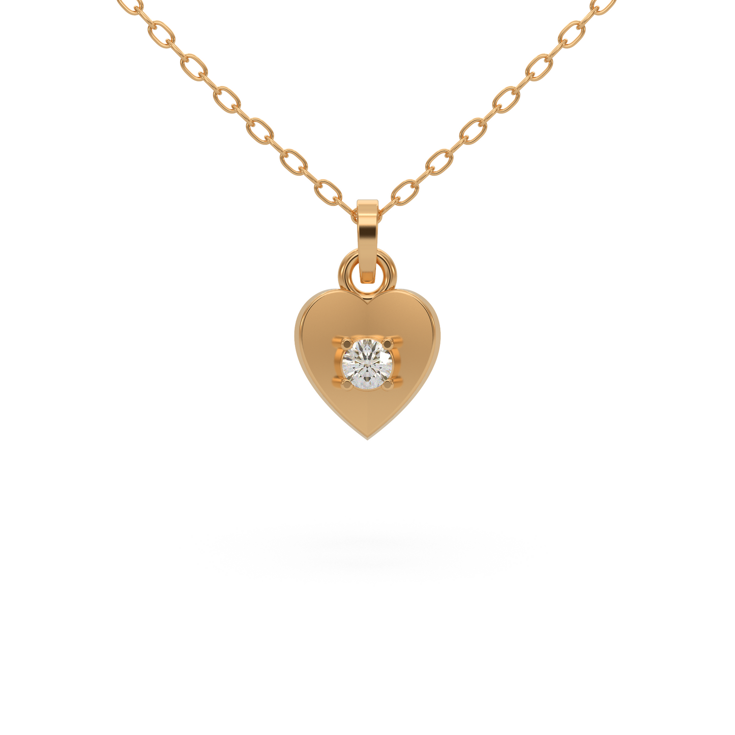 Designer Heart Diamond Pendant
