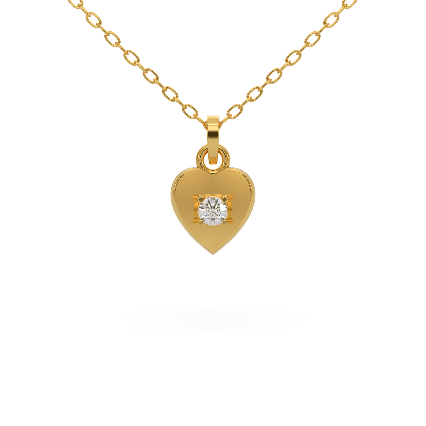 Designer Heart Diamond Pendant