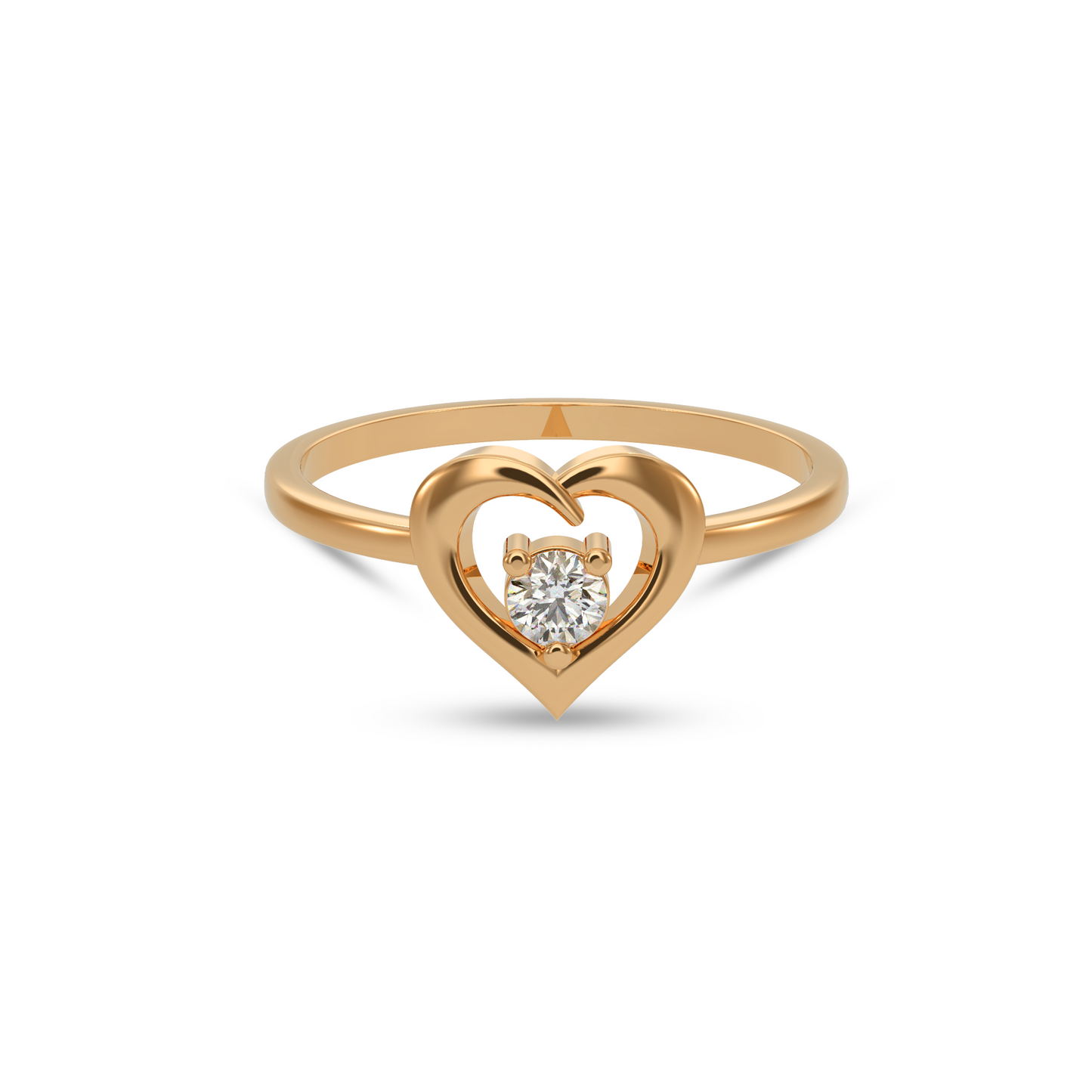Heart-Shaped Diamond Ring