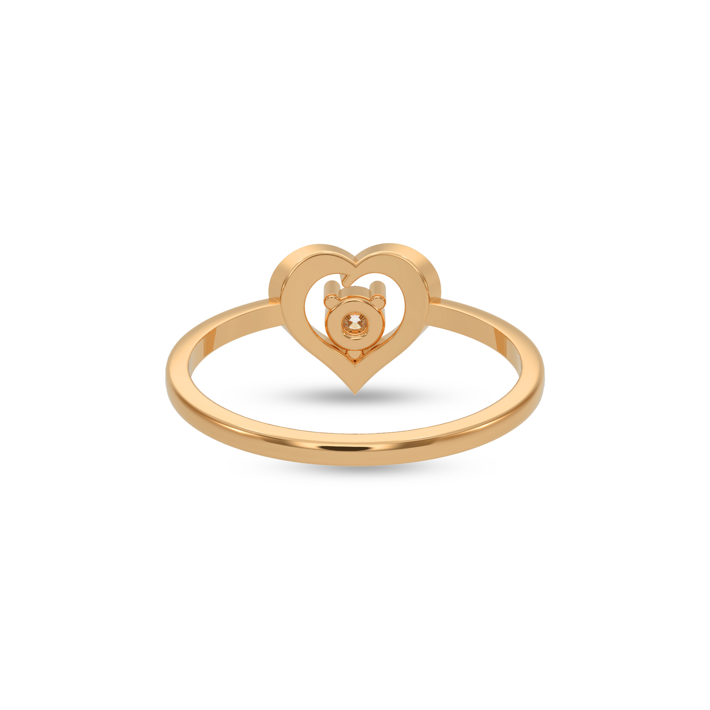 Heart-Shaped Diamond Ring