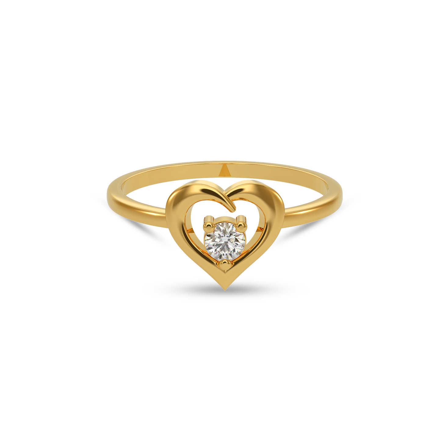Heart-Shaped Diamond Ring