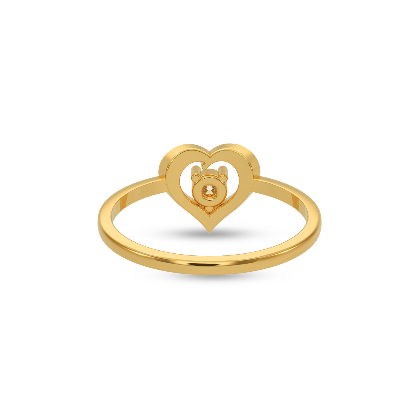 Heart-Shaped Diamond Ring