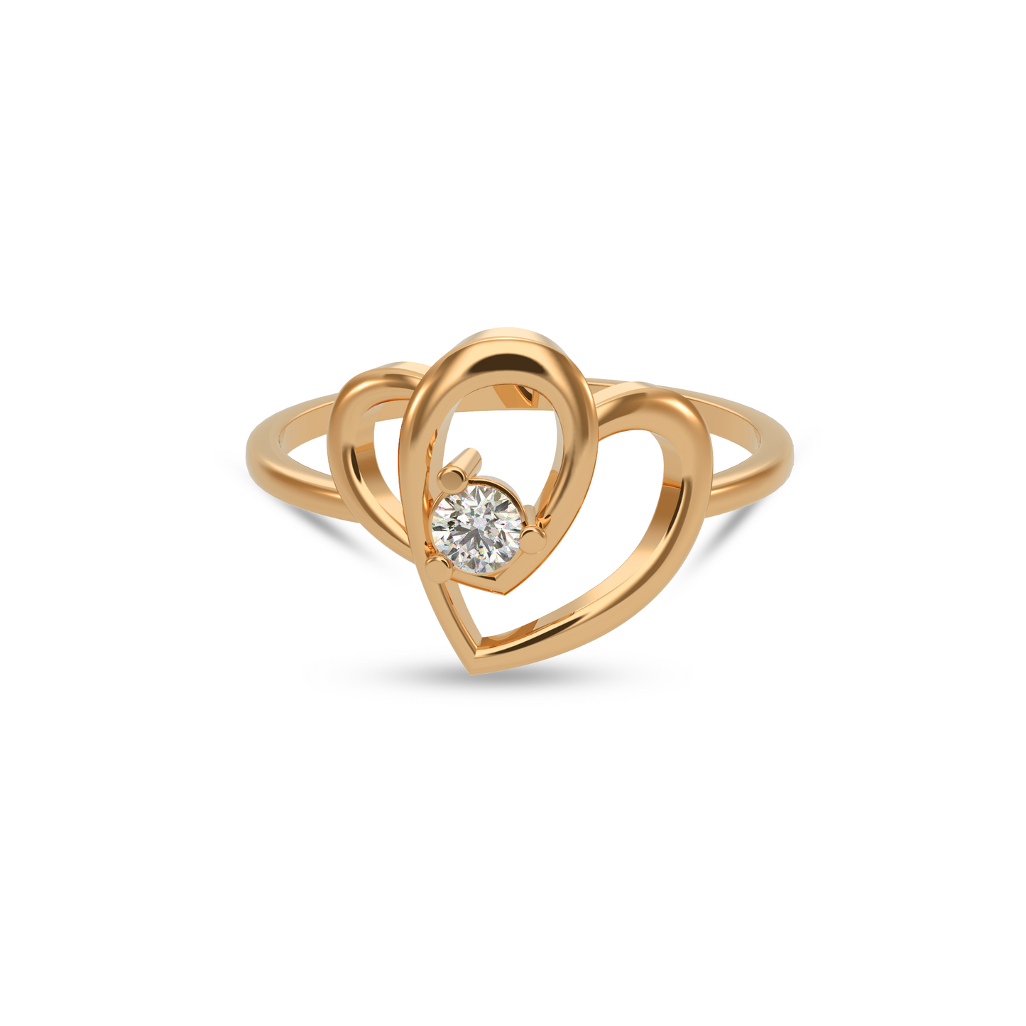 Classic Heart Diamond Ring