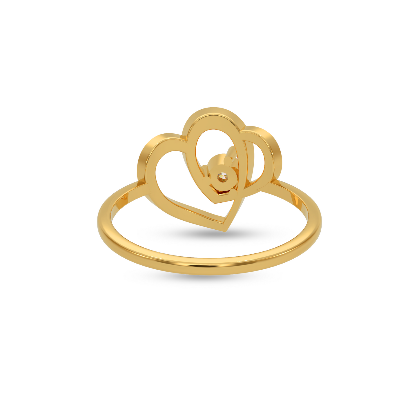 Classic Heart Diamond Ring