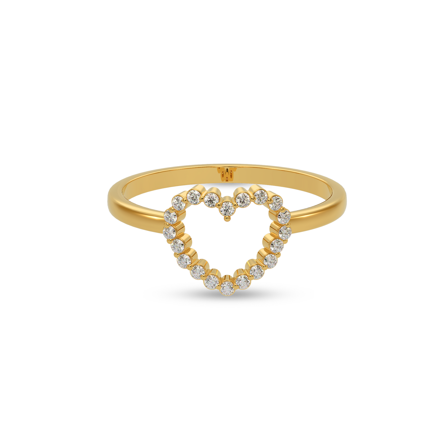 Love Heart Diamond Ring