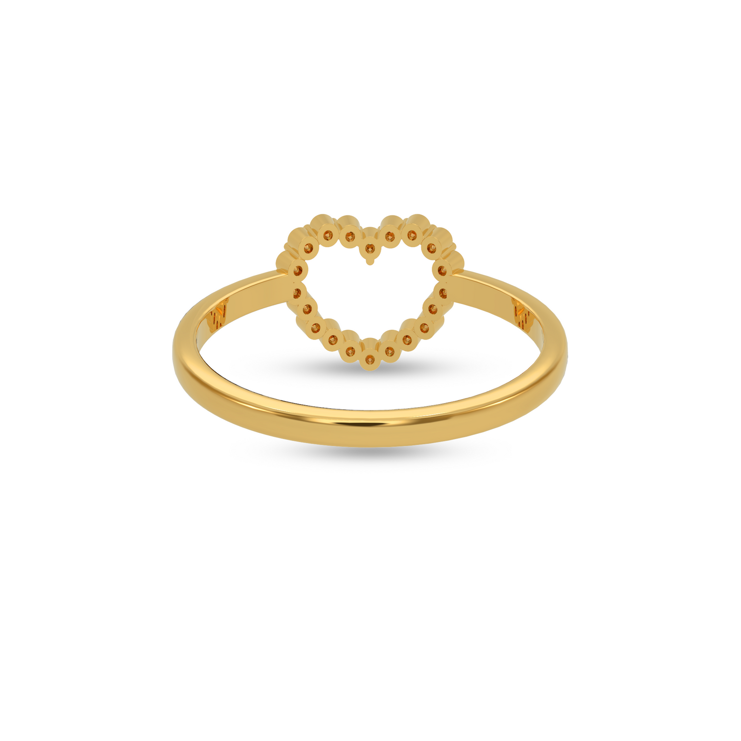 Love Heart Diamond Ring
