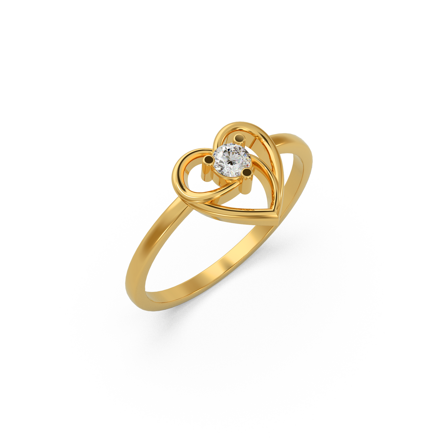 Timeless Heart Diamond Ring